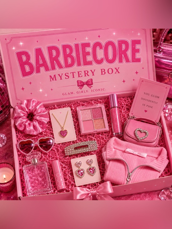 Other - Barbiecore Mystery Box - Pink Jewelry & Beauty Set